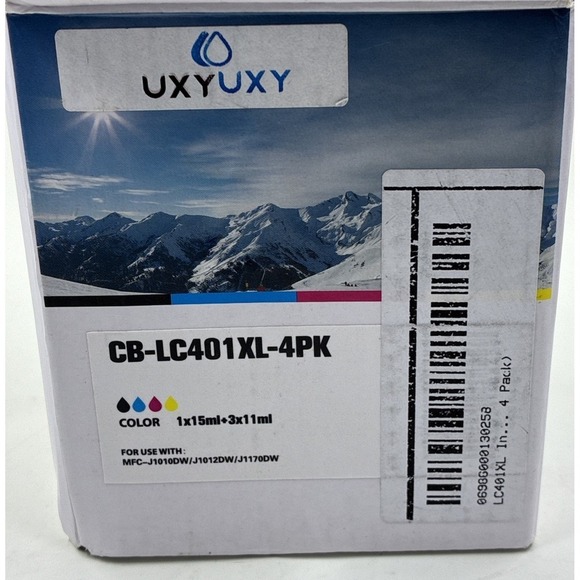 Other - CB-LC404-4PK Ink Black, Blue, Magenta Colors Only. No Yellow Ink. Read Descript
